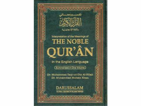 Qur'an › Qur'an Translation & Transliteration › The Noble Quran Large ...