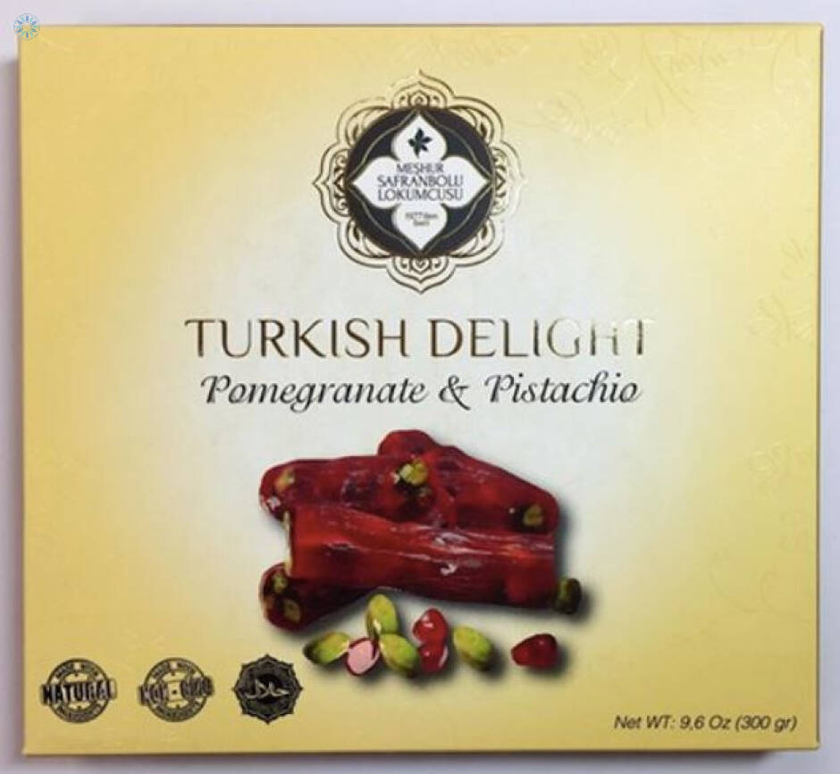 Halal Foods Turkish Delights Pomegranate Pistachio Flavour Finger Turkish Delight