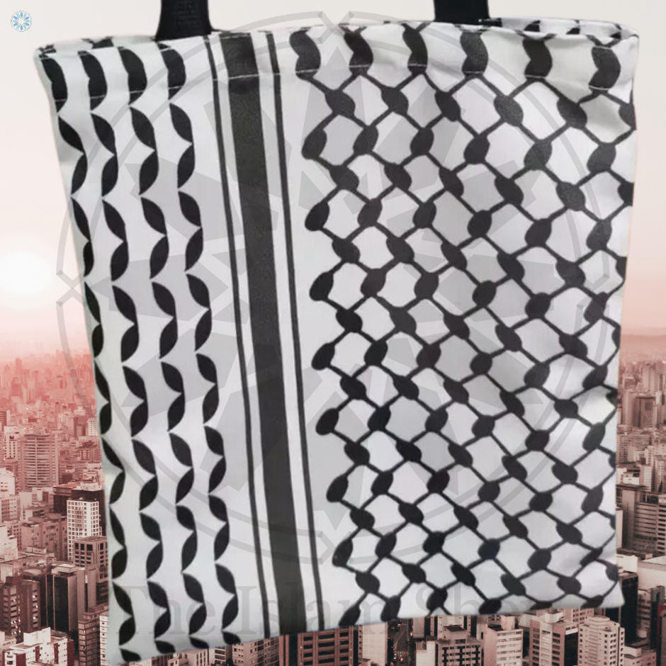 Essentials › Palestinian Essential › Keffiyeh (Kuffiyah) Pattern Canvas ...