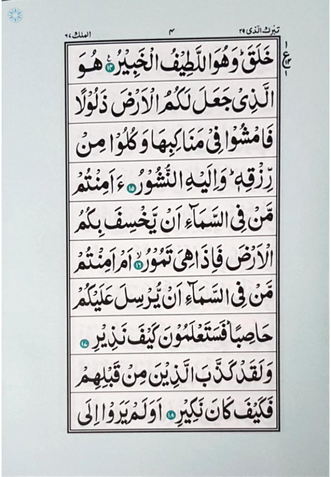 Mulk Surah Printable