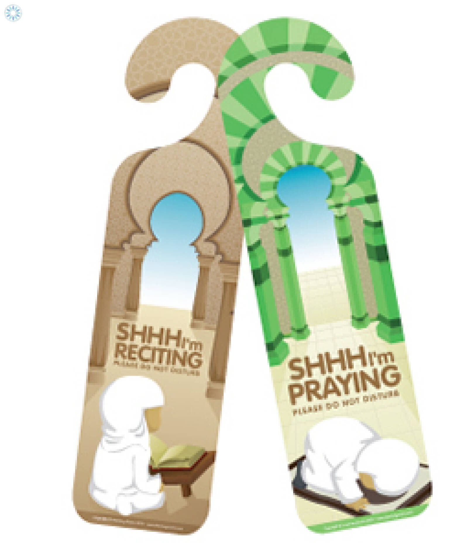 Essentials › Educational Resources › SHHH...I'm Praying! Door Hang (Girl)