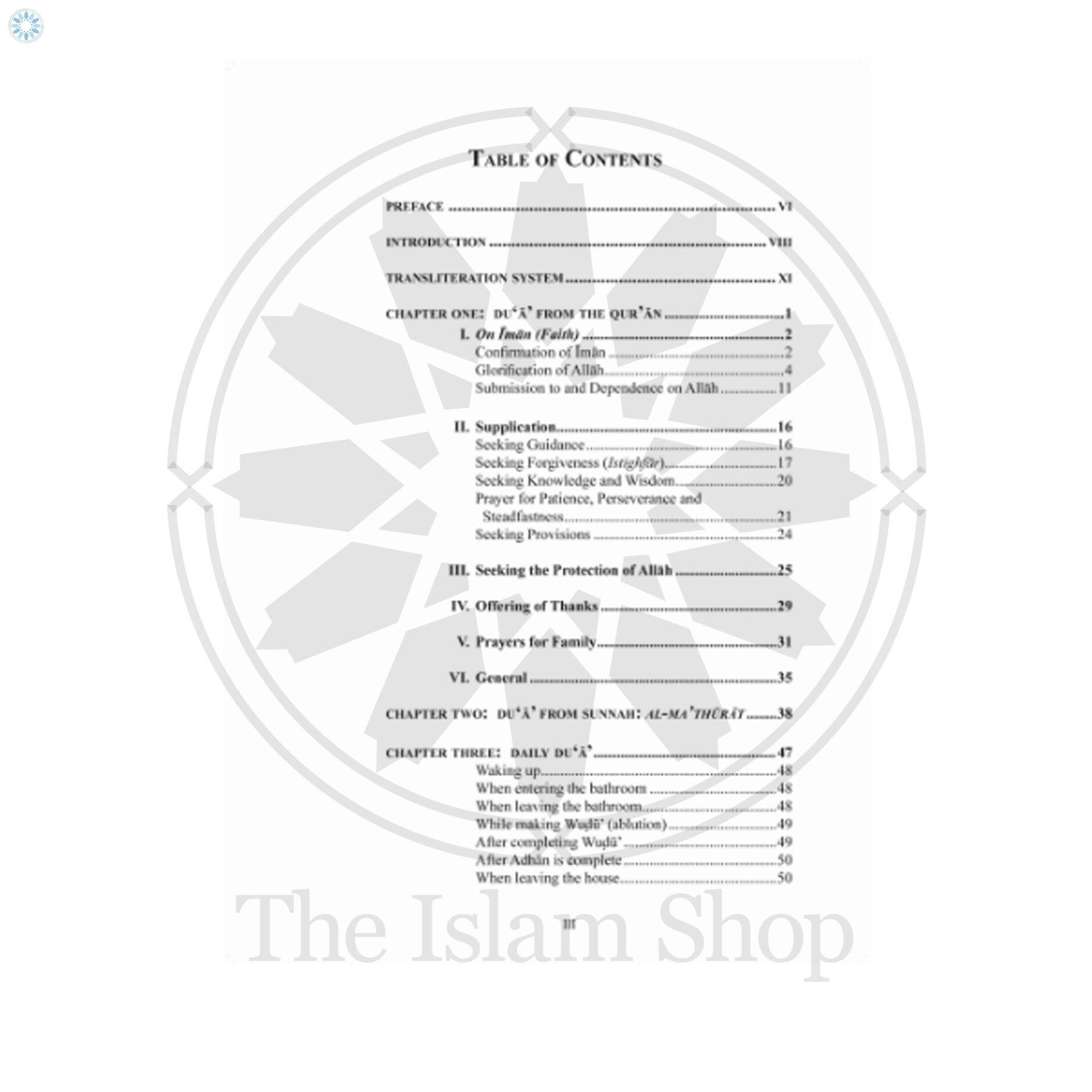 Books › Du'a (supplications) › Selected Prayers A collection of du'a