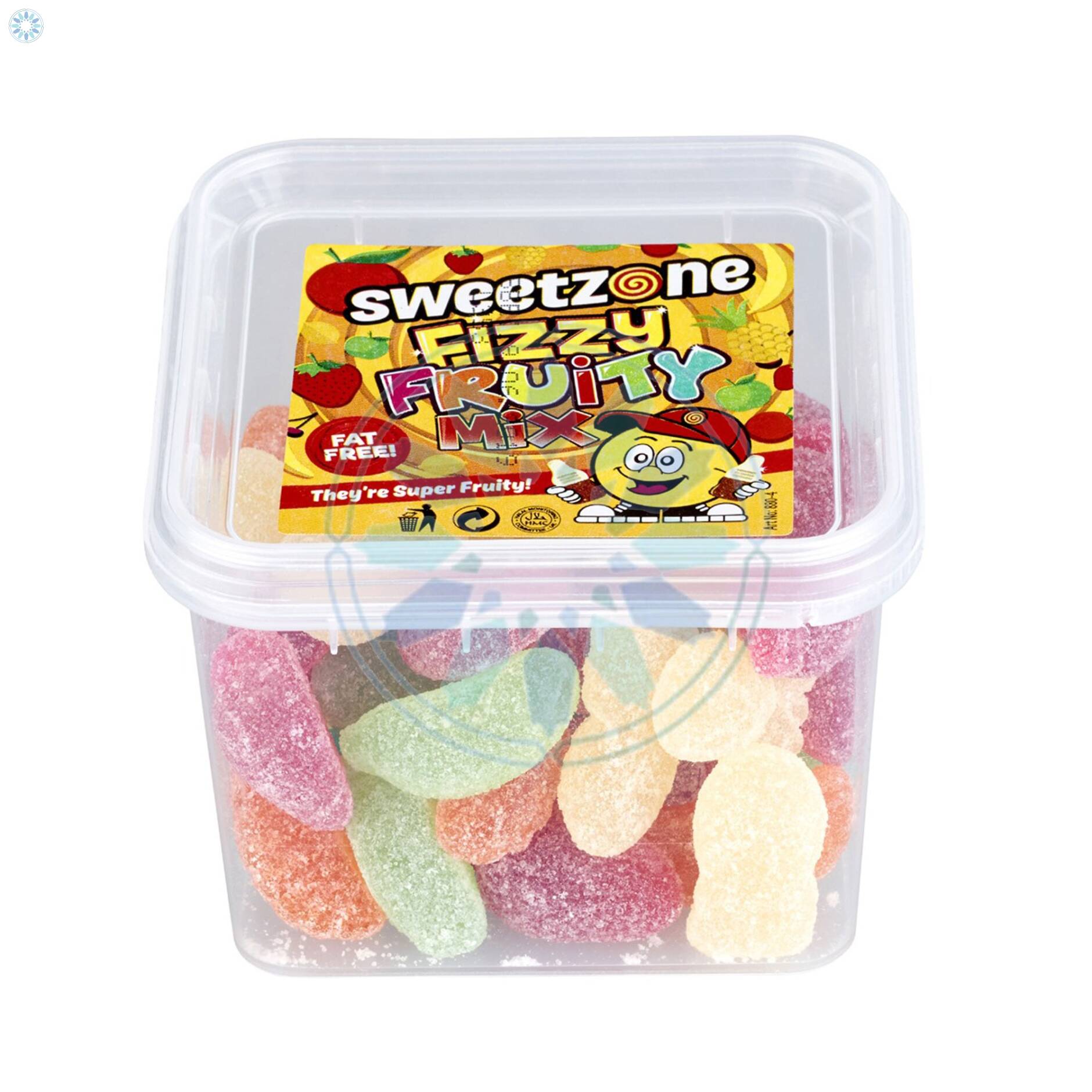 Halal Foods › Halal Sweets › 180g Fizzy Fruity Mix SweetZone Tubs